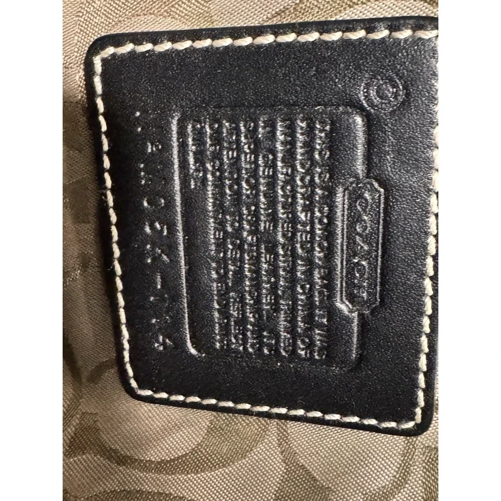 Coach Y2K Legacy Black Buckle Straw Shoulder Bag *RARE** Exc condition..